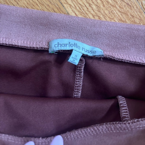 Charlotte Russe Suede Mini Skirt - Picture 3 of 3